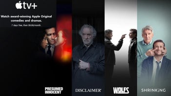 Four original series are promoted on the Apple TV+ web site just before Apple open the app up for two days of free streaming.