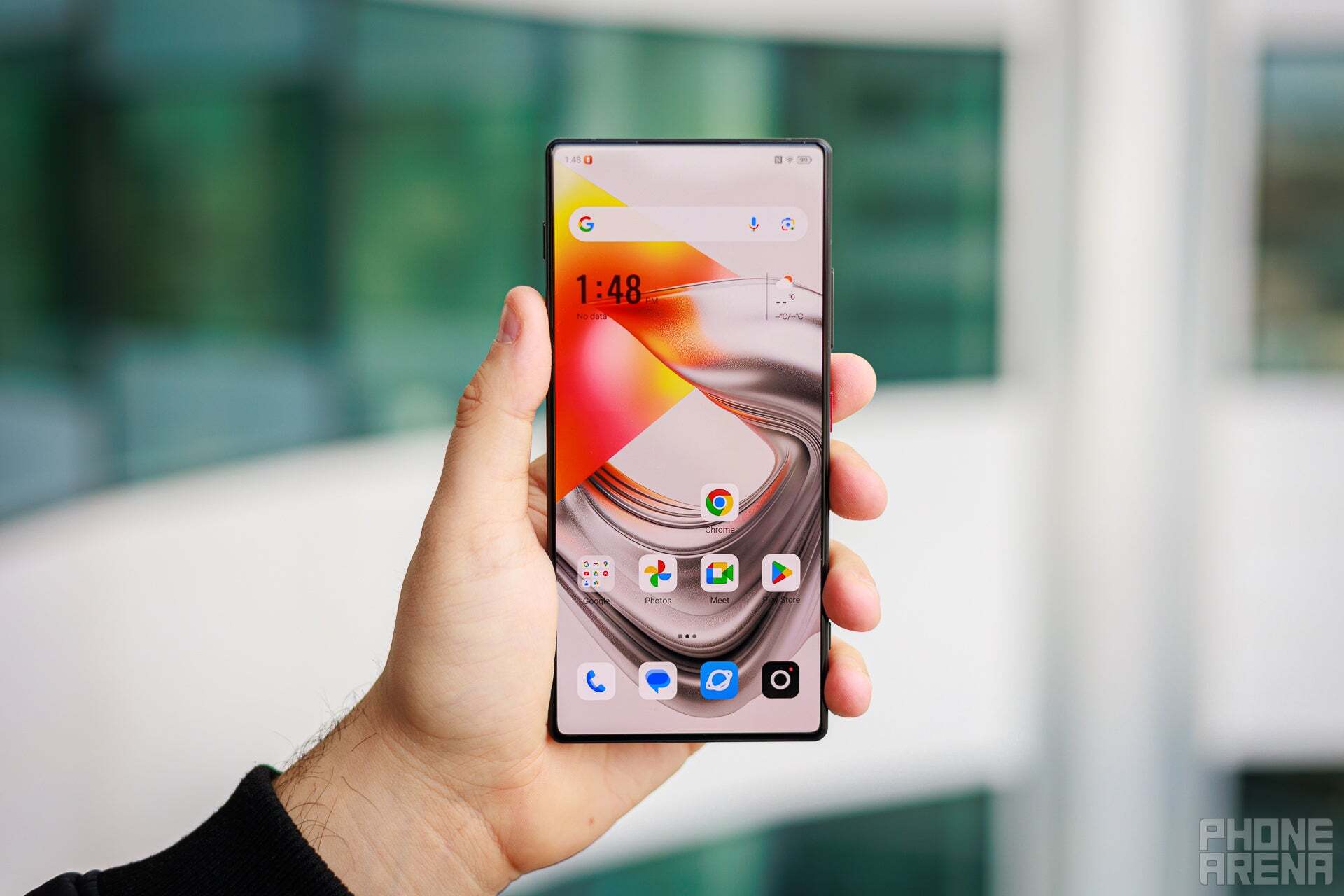 Beautiful, uninterrupted, all-screen design (Image by PhoneArena) - Faster than Galaxy S24 Ultra, half the price: This new underrated phone is a steal