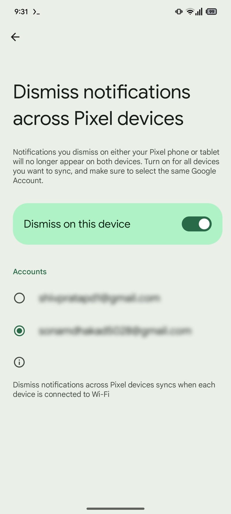 Google may soon let Pixel devices on Android 15 sync notifications without the need for WiFi