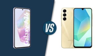 Galaxy A36 vs Galaxy A16 side by side