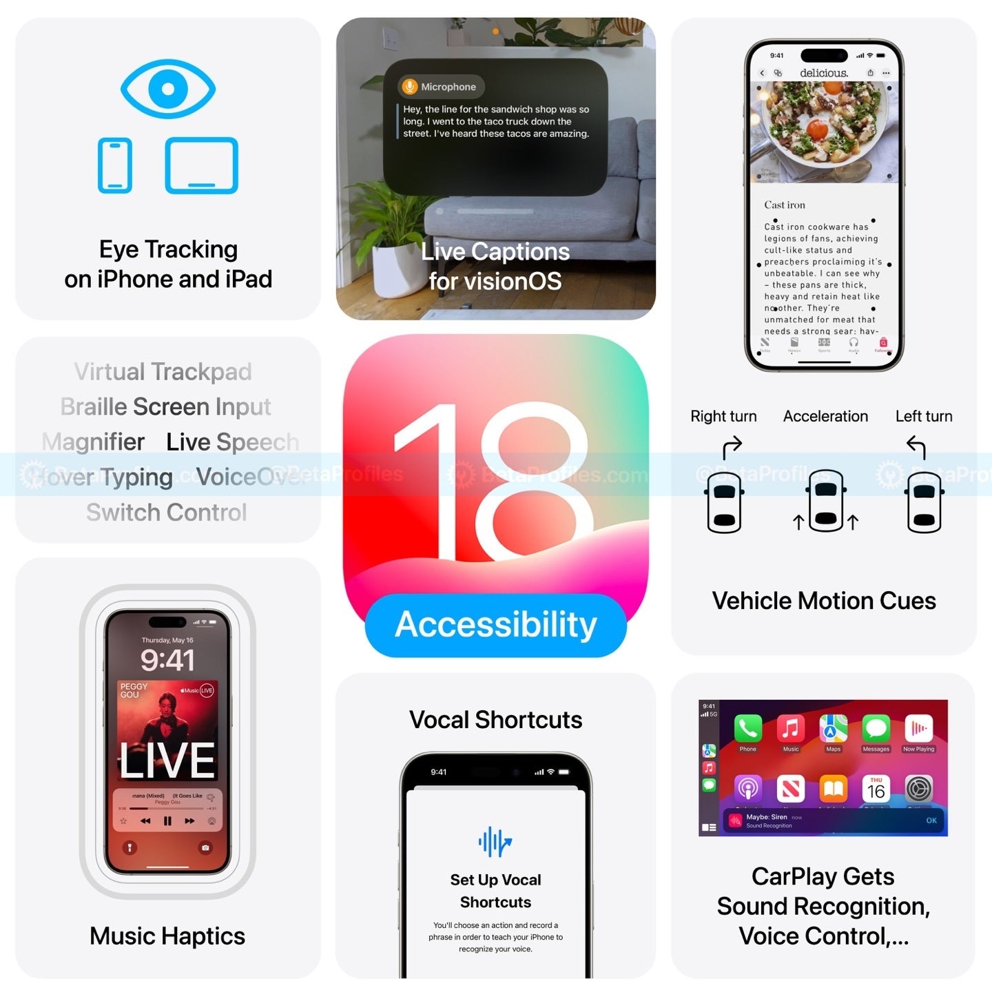 All of these accessibility settings are available on the iPhone - iOS 18: Release date, new features, and compatible iPhones